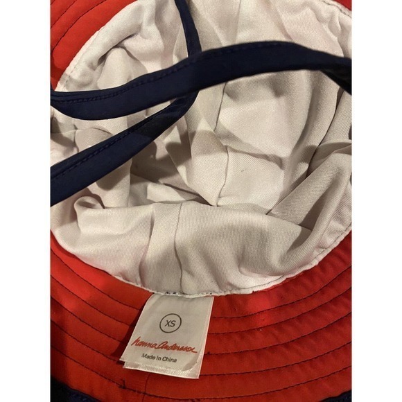 Hanna Andersson Red Seahorse Sun Protection Bucket Hat Kids Size Xsmall - Picture 5 of 5